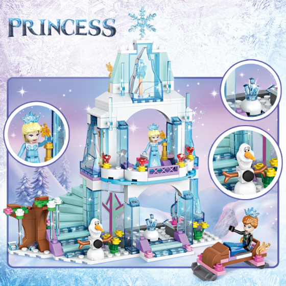 Конструктор Princess Toy Крижаний замок Ельзи 321 деталь Киев