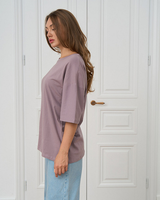 Футболка жіноча оверсайз кругле горло Nicoletta - Капучино XL Київ - фото 4