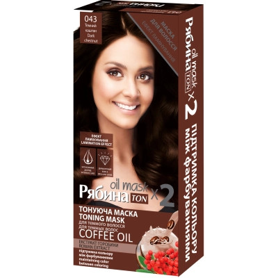 Відтінковий бальзам Acme Color Ton Oil Mask Duo Pack 043 - Темний каштан (4823115500656) Вінниця - фото 1