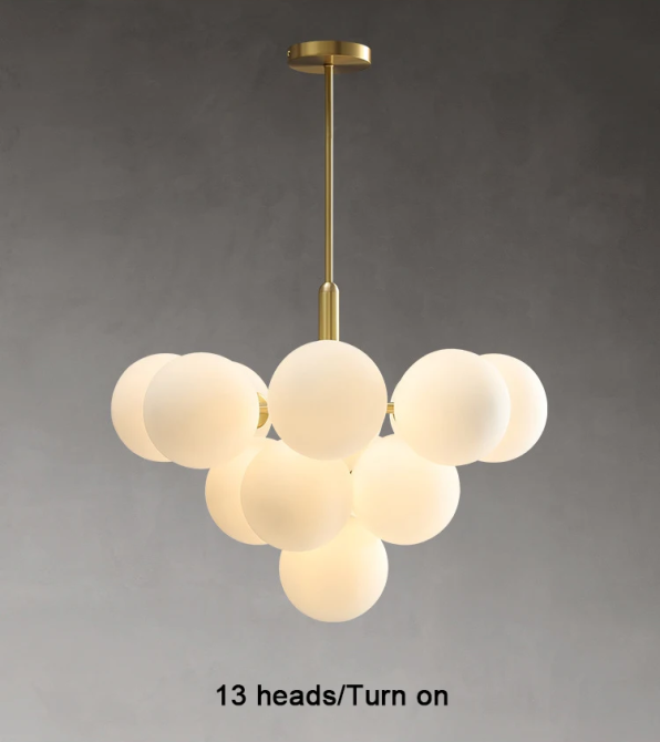 Люстра светодиодная потолочная 1212 Спутник (Золотистый) 13 плафонов Винница - изображение 3