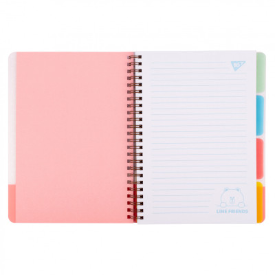 Зошит Yes А5 Line Friends пластикова обкладинка 80 аркушів, лінія (765737) Вінниця - фото 3