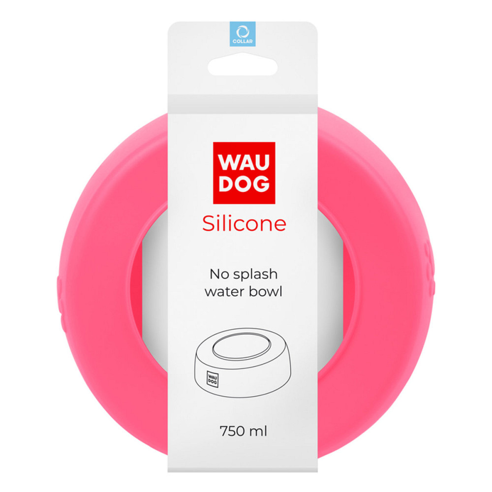 Миска-непроливайка WAUDOG Silicone, 750 мл розовый Киев - изображение 1