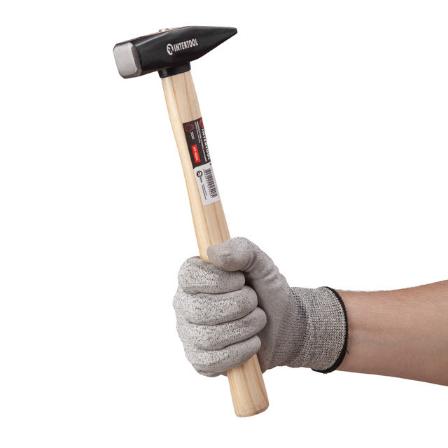 Молоток слесарный, 500 г, ручка из ясеня INTERTOOL HT-0254 Киев - изображение 9