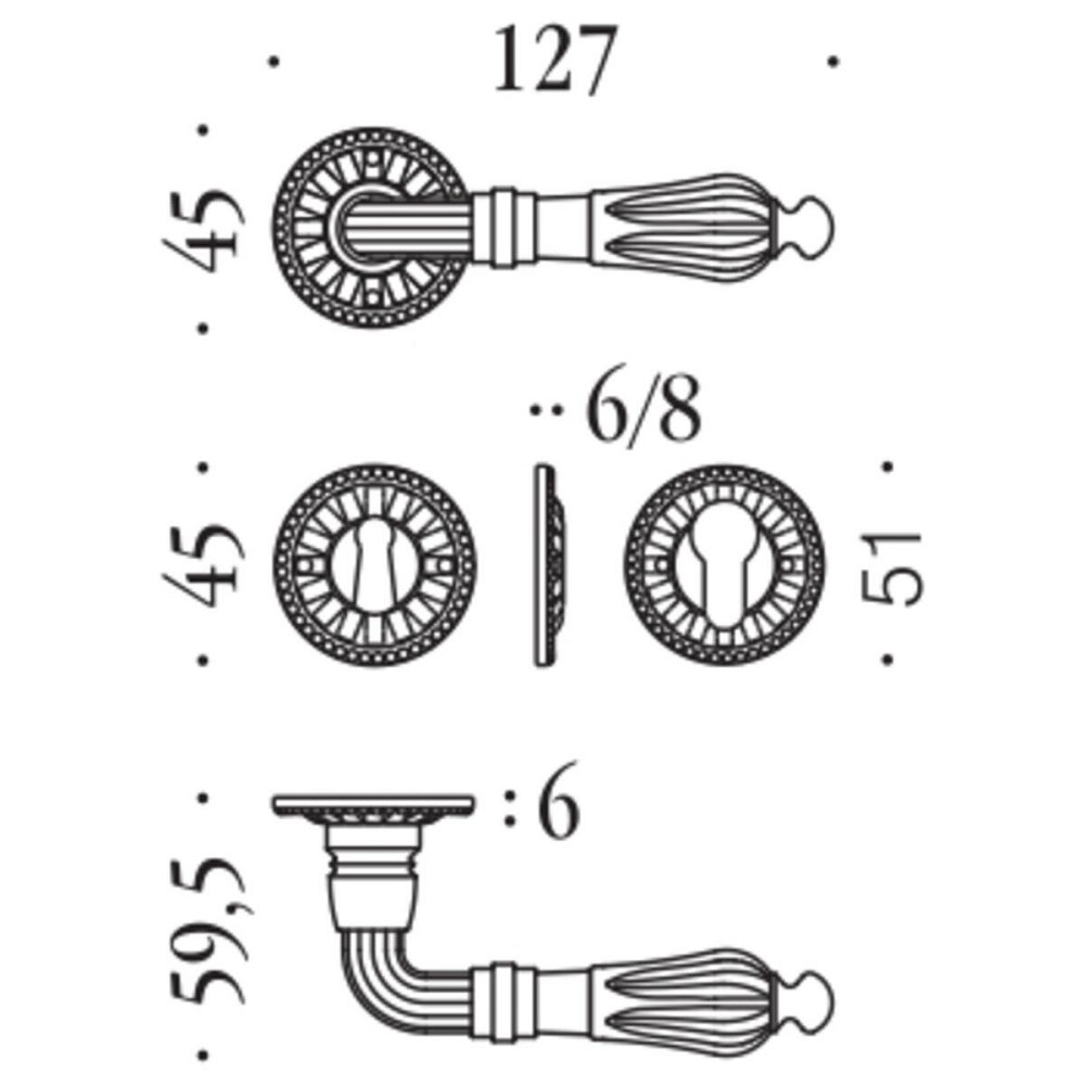 Накладка Colombo KAC19 BZG вж6 латунь 6 / 8 B Киев - изображение 2