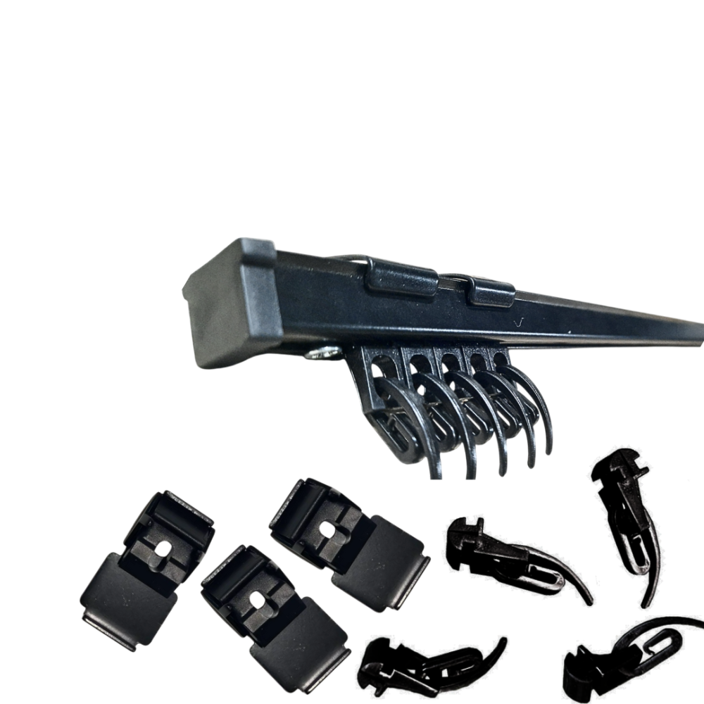 Потолочный карниз для штор KS (в сборе со смартами) черный 2.0 Бровары - изображение 1