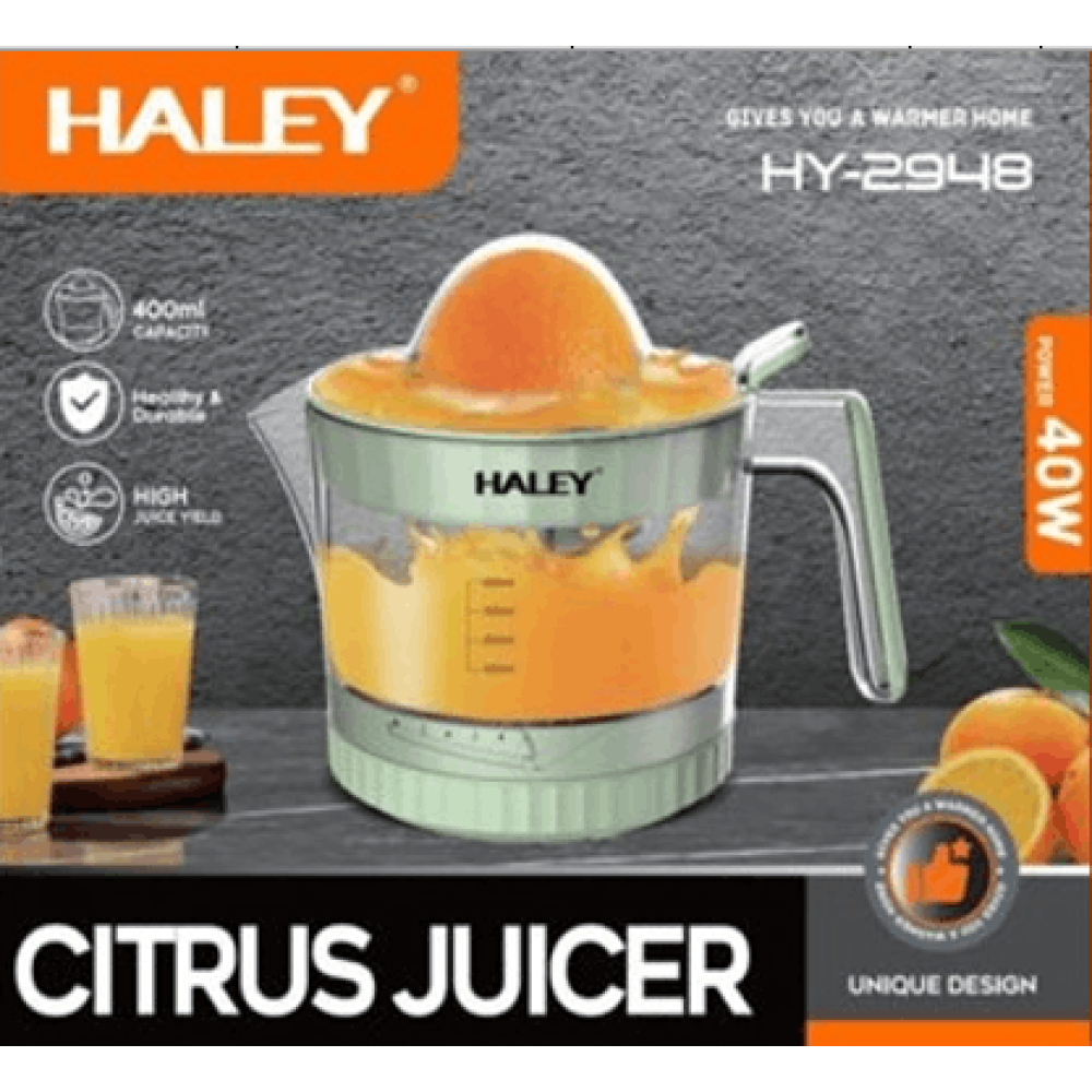 Електрична соковижималка для цитрусових Haley HY-2948 40Вт, прес для цитрусових та апельсинів, цитрус-прес Одеса - фото 3