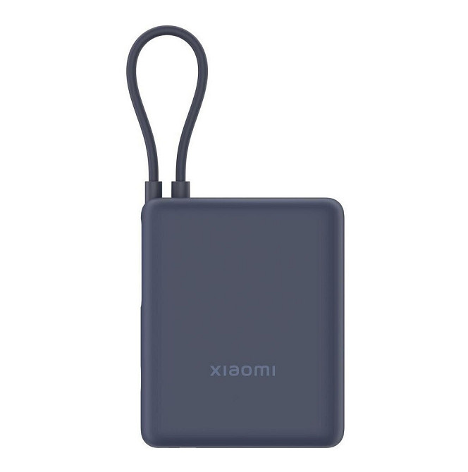 Павербанк 10000 mAh Xiaomi 33W швидка зарядка вбудований кабель Ice Blue power bank повербанк Одеса - фото 1