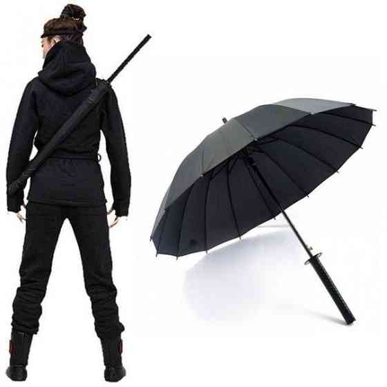 Невелика УЦІНКА!! Зонт-тростина Катана на 16 спиць парасоля меч самурая Кременчук