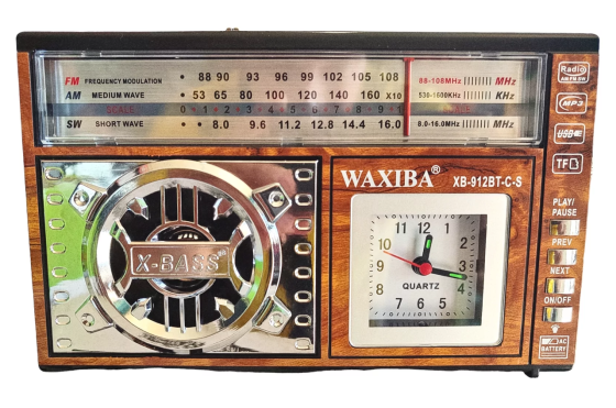 Акумуляторний радіоприймач Waxiba XB-961BT-C-S із сонячною панеллю Вінниця