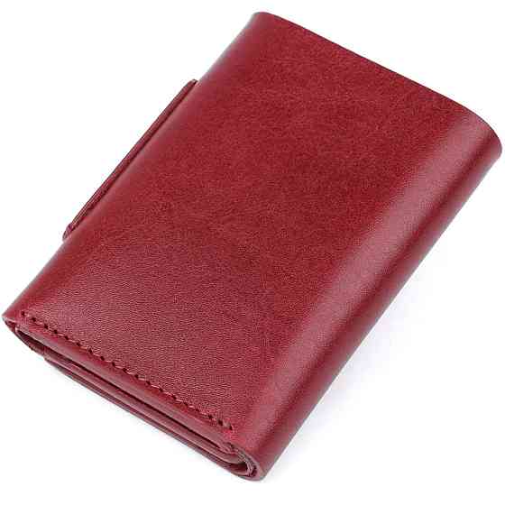 Практичне жіноче портмоне Grande Pelle 11574 Бордовий Київ