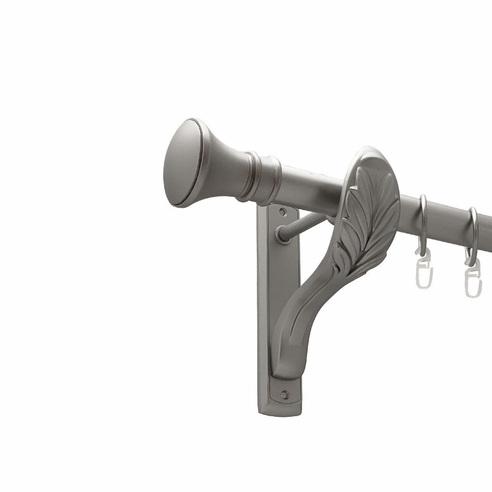 Карниз Orvit Люксор металевий однорядний ретро гладка труба кільце металеве Сатин 25 мм 140 см (00-00027506) Львів - фото 1