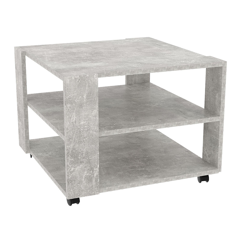 Стол журнальный Квант №4, Бетон, 600/600/450 Львов - изображение 1
