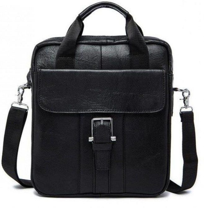 Мессенджер чоловічий Vintage 14632 шкіряний Чорний Київ - фото 10