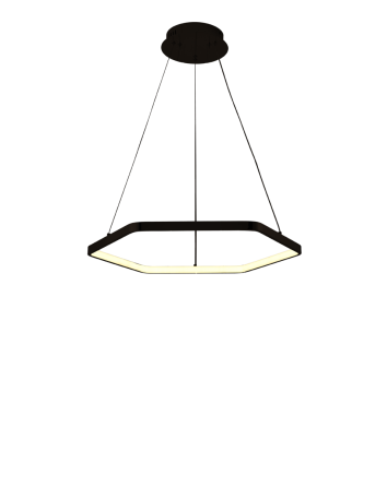 SIRIUS Люстра підвісна світлодіодна Sirius BK чорна Коломия