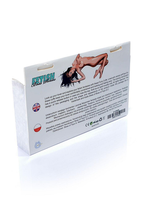 Наручники - Fetish Boss Series Furry Cuffs White Sex Aura Київ - фото 5