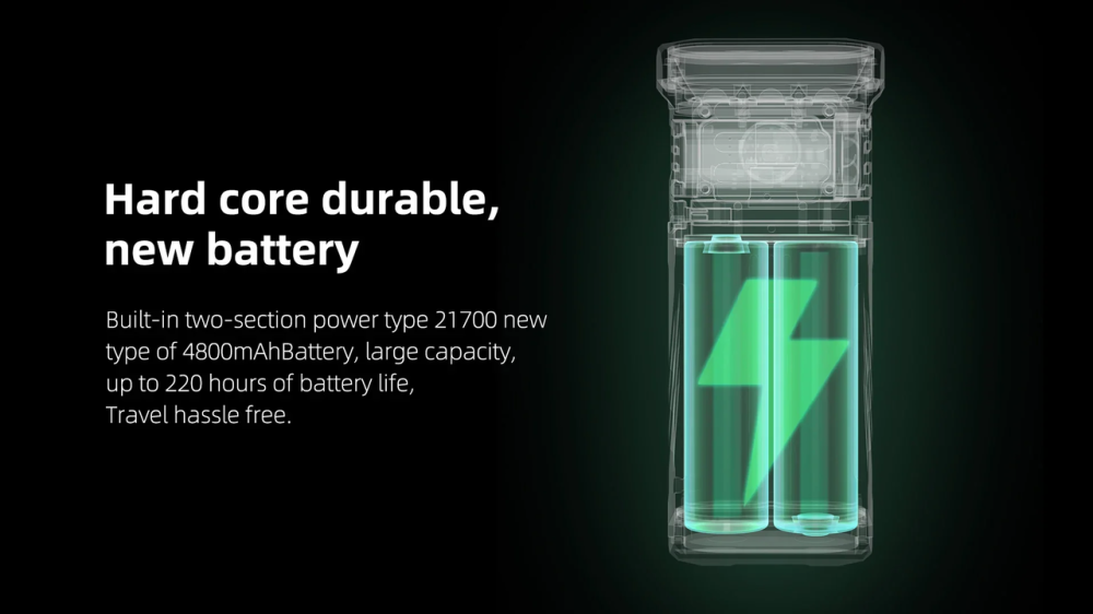 Фонарь велофара Wuben X1 12000лм 303м 220 ч 4800мАч с охлаждением (7 режимов) Черный Киев - изображение 7