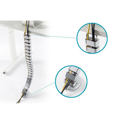 Тримач для кабелю Digitus гнучка кабельна трубка із кріпленням &quot;гачок-петля&quot;, 2м (DA-90505) Вінниця - фото 11