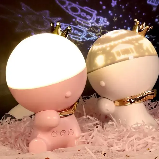 Проектор - ночник с вращением 360°, 12 сменных слайдов, LED настольная лампа Коломыя - изображение 2