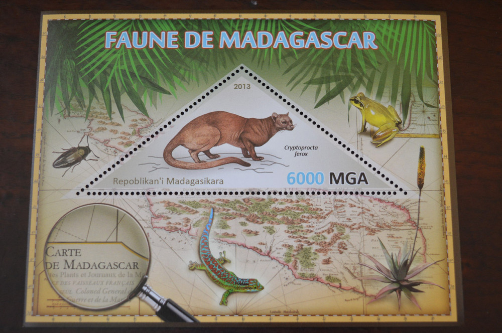 Мадагаскар. Фауна. Личности. Блок. 2014 р. (А-34) Полтава - фото 1