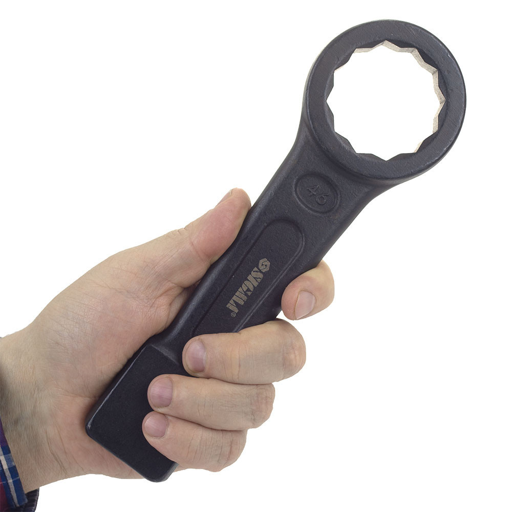 Ключ накидной односторонний ударный 46мм CrV SIGMA (6034121) Ровно - изображение 3