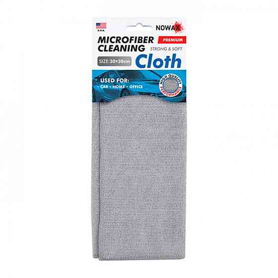 Професійна ганчірка Nowax з мікрофібри For Cleaning 30х30см, сіра Киев