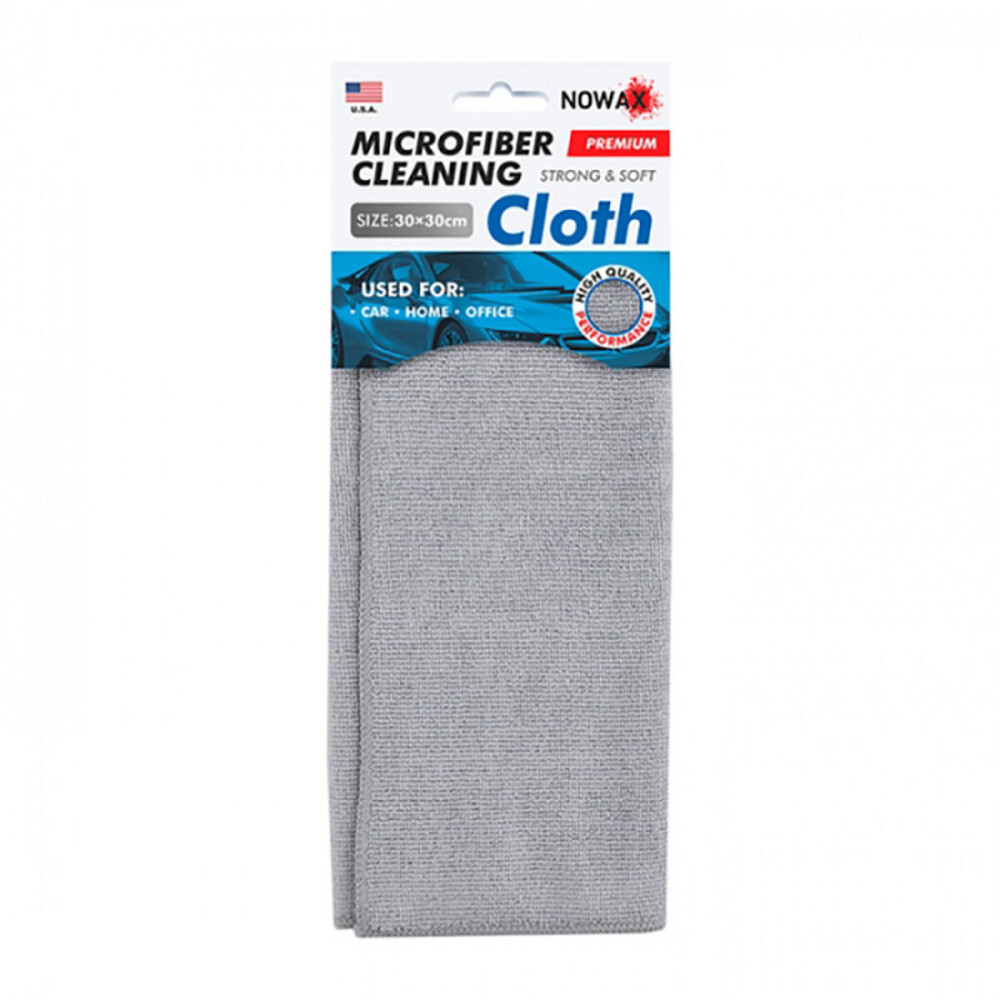 Професійна ганчірка Nowax з мікрофібри For Cleaning 30х30см, сіра Київ - фото 1