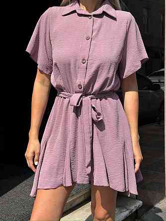 Жіночий легкий романтичний комбінезон американський креп жатка Фрезовий, 50/52 Одеса