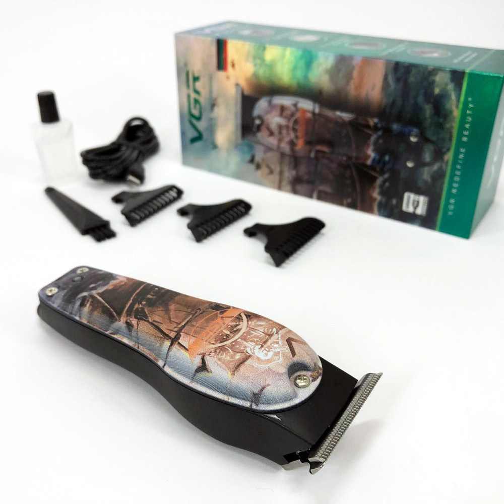 Універсальна машинка для стрижки голови та бороди VGR, Машинка для стрижки волосся хороша NE-44 Київ - фото 12