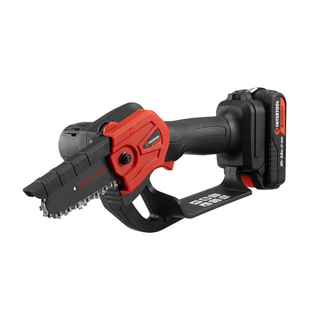Міні-пилка акумуляторна INTERTOOL WT-9109 20 В, шина 10 см, 4 м/с, Li-ion, 2,0 Ач, ЗП 2А, STORM - пила на акумуляторі Львів - фото 10