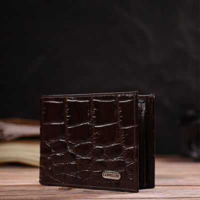 Гаманець Canpellini З натуральної шкіри Коричневий (21943) Вінниця - фото 8