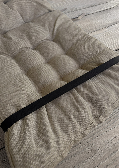 Подушка для стільців (50x120х8 см) подвійна Decorator Мальмо колір тауп 84-127 Київ - фото 5