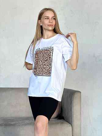 Літній спортивний костюм з принтом леопард Faster Київ