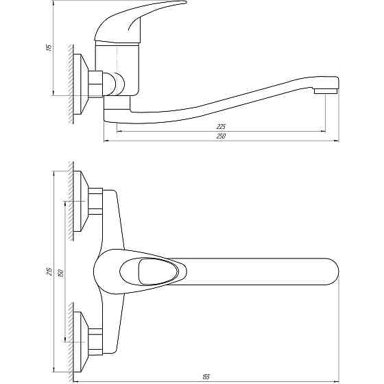 Змішувач для кухні EcoMix ELIT EM-104 (000010643) Київ