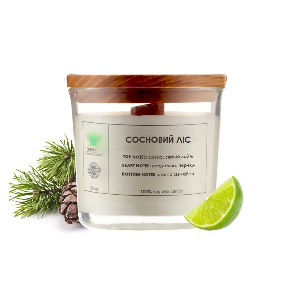 Аромасвічка Сосновий ліс S PURITY 60 г Київ - фото 1