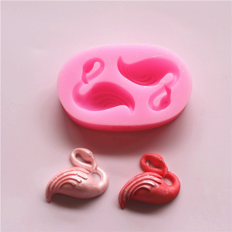 Силиконовый молд Фламинго 78 на 48 мм розовый Киев - изображение 7