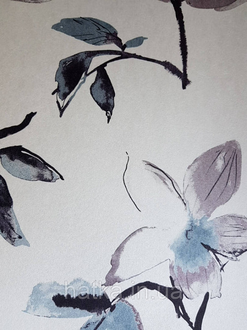 Обои флизелиновые  Khroma LAV006 LA VIE EN ROSE молочные ветки  цветы кремовые и серые Киев - изображение 3