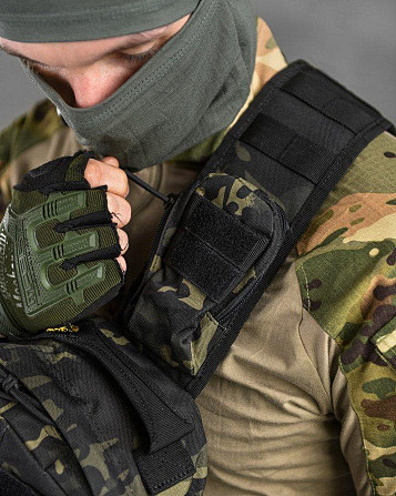 Рюкзак патрульный однолямочный SILVER KNIGHT 8л darck РГ4625 Киев - изображение 9