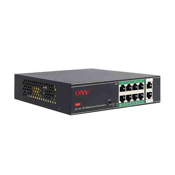 PoE-комутатор некерований 10-портовий ONV-H1108PSD з 8 портами PoE (73-00060) Київ
