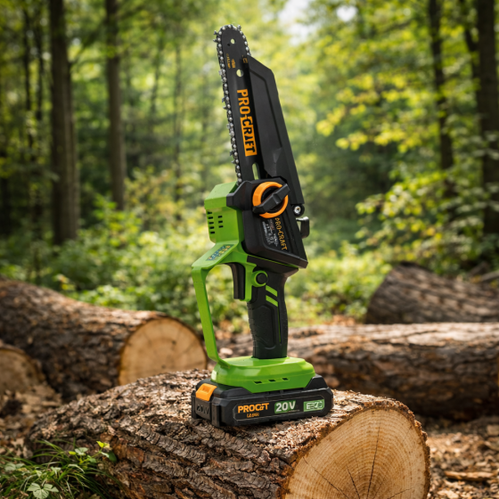 Мини пила с двумя аккумуляторами в кейсе Procraft PKA46,Безщеточная минипила 2 Шины и Цепочка, Менее цепная пила Львов