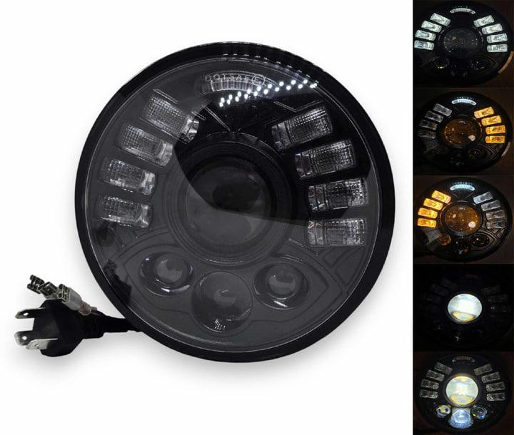 Світлодіодна фара StarLight Bi-LED JR-5,75" ближнє/дальнє DRL + поворот ВАЗ 2106, BMW, Альфа (∅143мм) Харків - фото 2