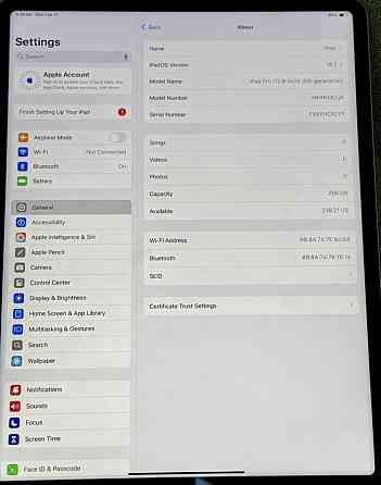 Оригинальный Планшет iPad Pro 12.9 m1 (2021p) Киев