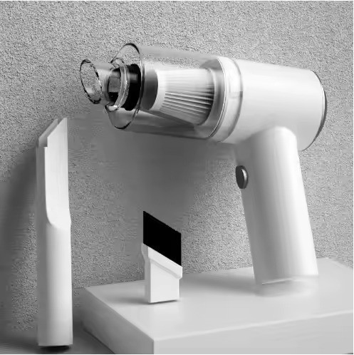 Пилосос автомобільний 120 Вт. Акумуляторний, портативний безпровідний ручний пилосос в автомобіль, білий Кам'янець-Подільський - фото 1