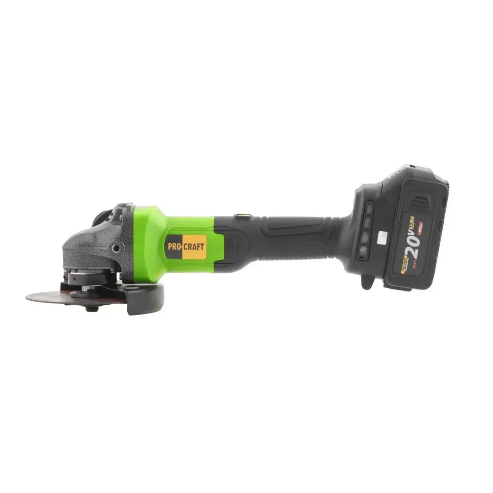 Болгарка акумуляторна з акб і зарядкою Procraft PGA-20 ,Безщіткова акумуляторна шліфмашина,Безщіткова болгарка Львів - фото 7