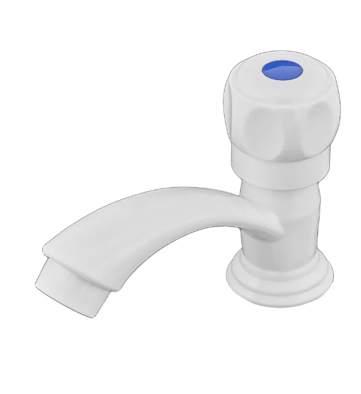 Кран для холодної води Plamix Mono-001-B білий, ABS-пластик (PM0676) Чернівці - фото 2