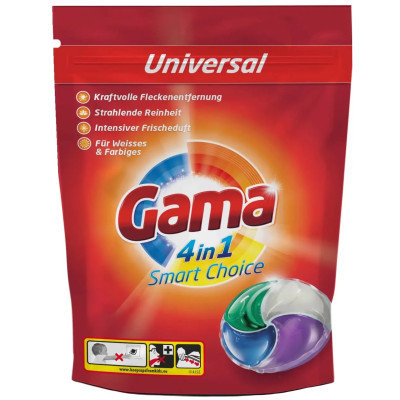 Капсулы для стирки Gama 4 in 1 Universal 18 шт. (8435495826965/8435495836667) Винница - изображение 1