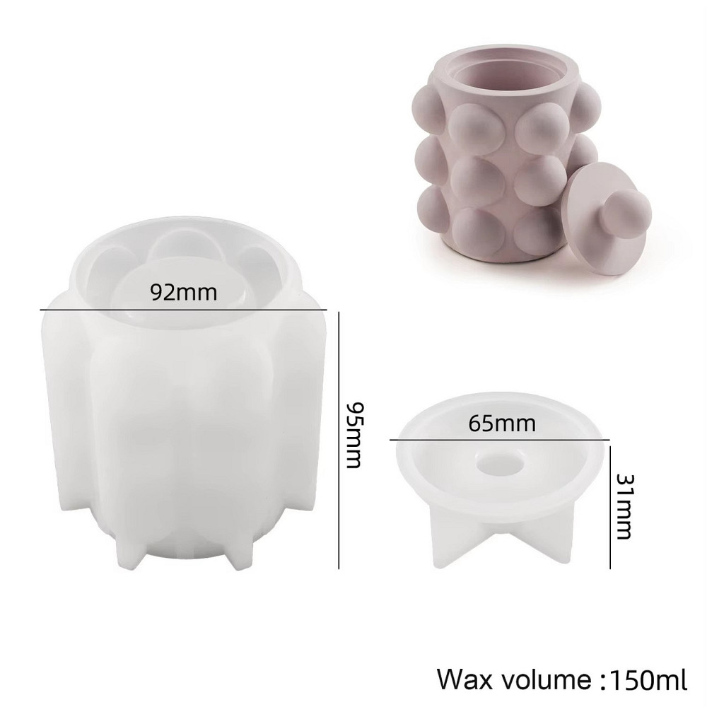 Силиконовая форма для подсвечника из смолы,глины,воска 92 х 95 мм 