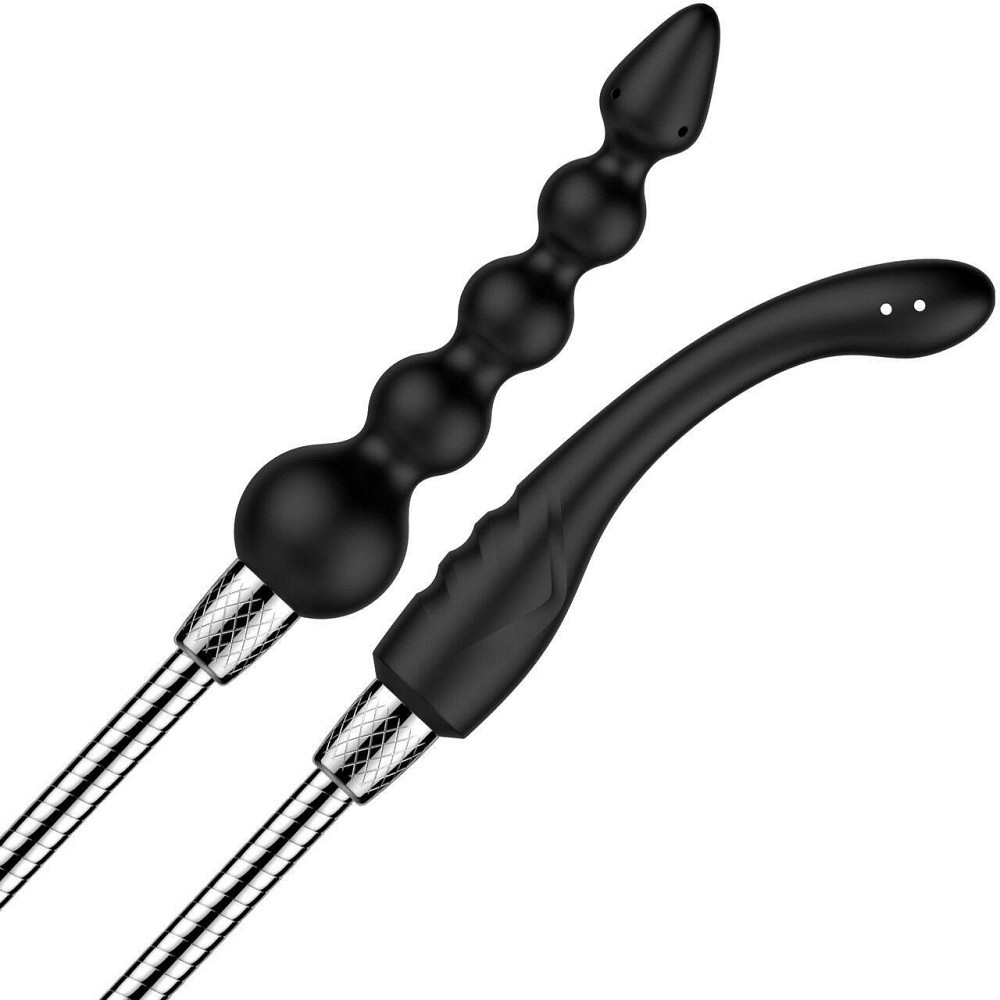 Набір анальних насадок для душу Nexus Advanced Shower Douche Duo Kit – Black, 2 шт Sex Aura Київ - фото 1