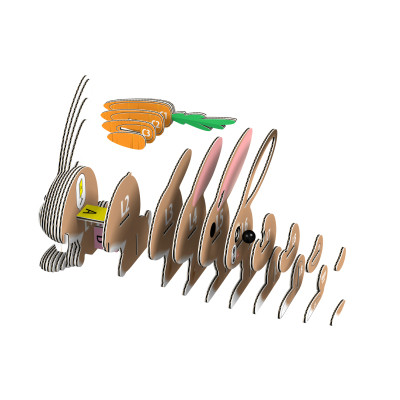 Пазл Eugy 3D Зоопарк Кролик (XEG-071) Вінниця - фото 3