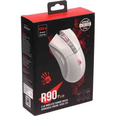 Мышка A4Tech Bloody R90 Plus Wireless Greyish White (4711421001731) Винница