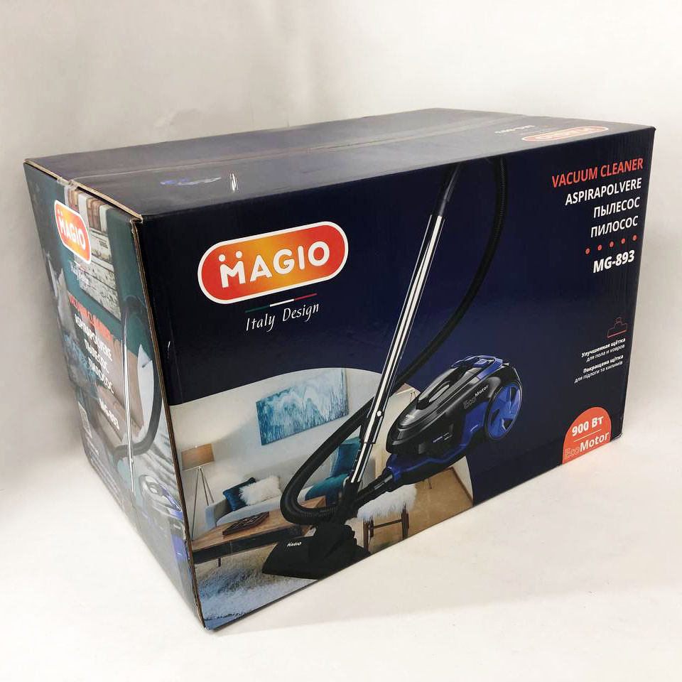 Потужний пилосос з колбою для прибирання Magio MG-892 900 Вт, Пилосос контейнерний для дому FM-75 Івано-Франківськ - фото 3